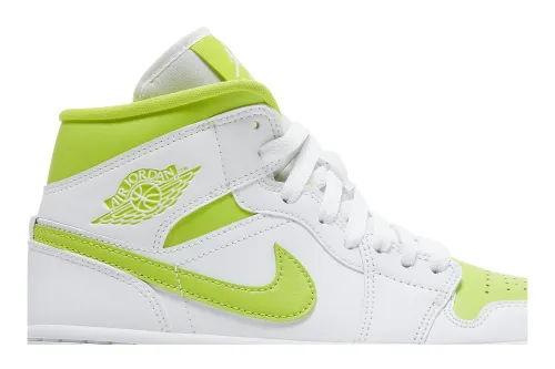 Wmns Air Jordan 1 Mid White Lime BQ6472-131