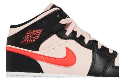 Air Jordan 1 Mid GS Black Pink Crimson 554725-604