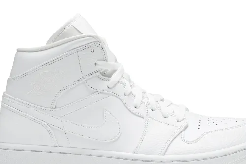 Air Jordan 1 Mid Triple White 554724-130