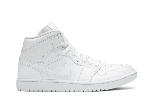 Air Jordan 1 Mid Triple White 554724-130