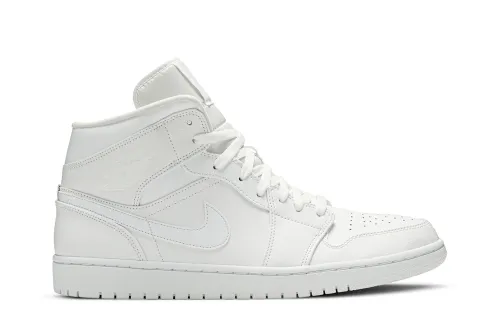 Air Jordan 1 Mid Triple White 554724-129