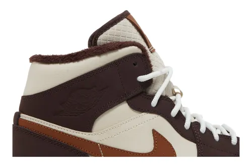 Wmns Air Jordan 1 Mid SE Cream Dark Chocolate DO6699-200