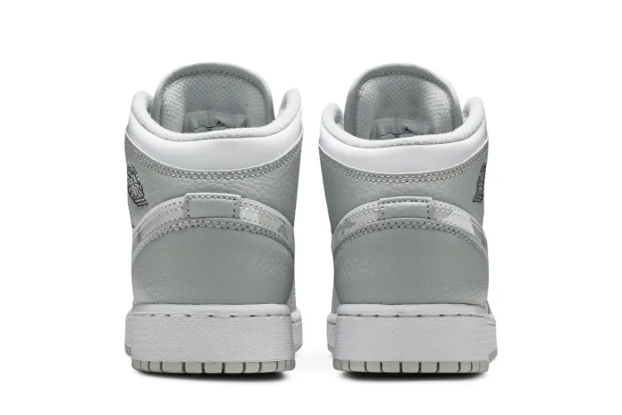 Air Jordan 1 Mid SE GS Swoosh Logo - Grey Camo DD3235-100