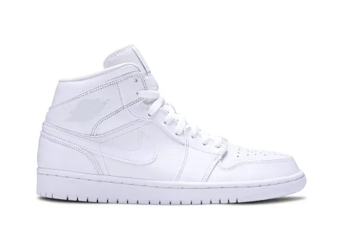 Air Jordan 1 Mid Triple White 554724-109