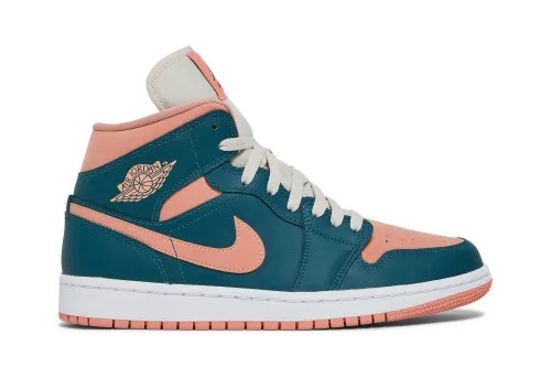 Wmns Air Jordan 1 Mid Dark Teal Green BQ6472-308