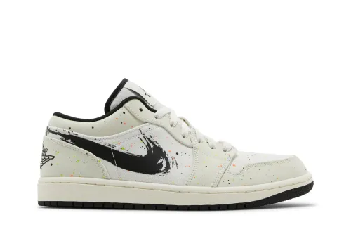 Air Jordan 1 Low Brushstroke Swoosh - Paint Splatter DM3528-100