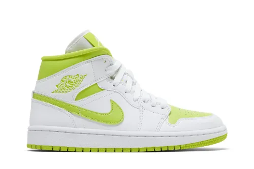 Wmns Air Jordan 1 Mid White Lime BQ6472-131