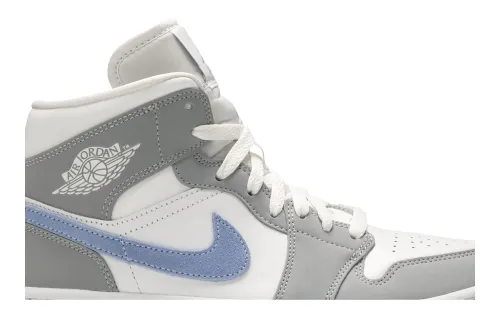Wmns Air Jordan 1 Mid Wolf Grey Aluminum BQ6472-105