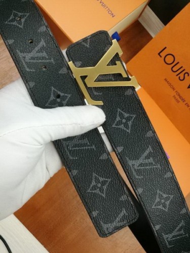 Super Perfect Quality LV Belts(100% Genuine Leather Steel Buckle)-2296