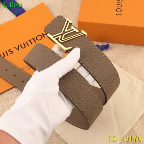 Super Perfect Quality LV Belts(100% Genuine Leather Steel Buckle)-1725