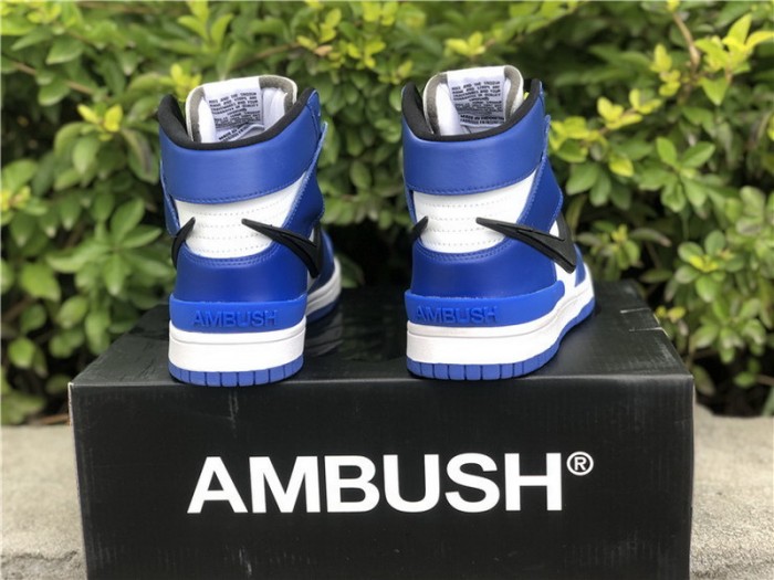 Authentic AMBUSH x Nike Dunk High  Deep Royal 