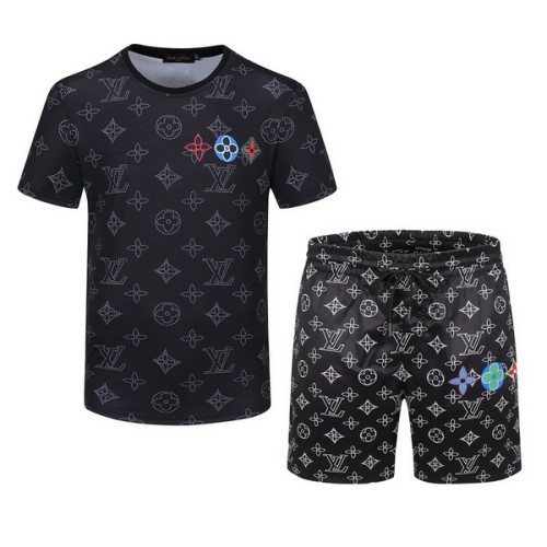 LV short sleeve men suit-051(M-XXXL)