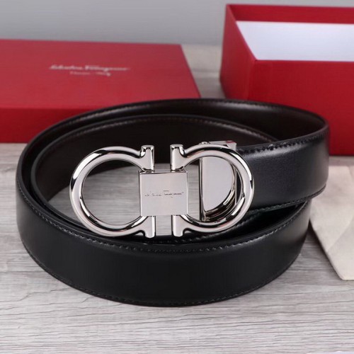 Super Perfect Quality Ferragamo Belts(100% Genuine Leather,steel Buckle)-877