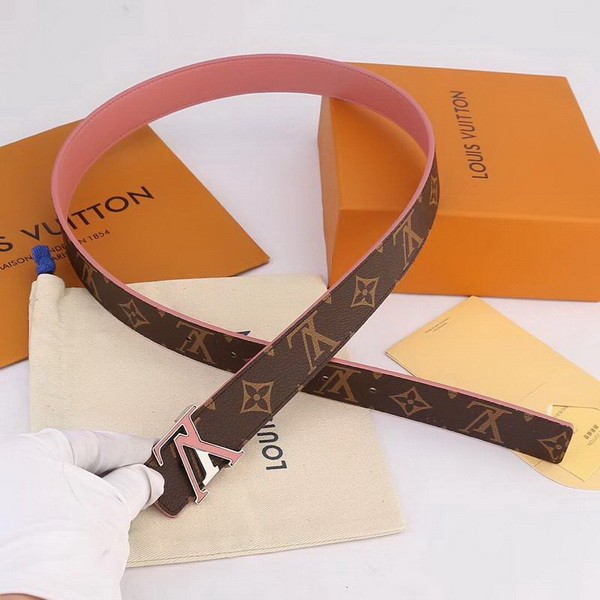 Super Perfect Quality LV women Belts(100% Genuine Leather,Steel Buckle)-011