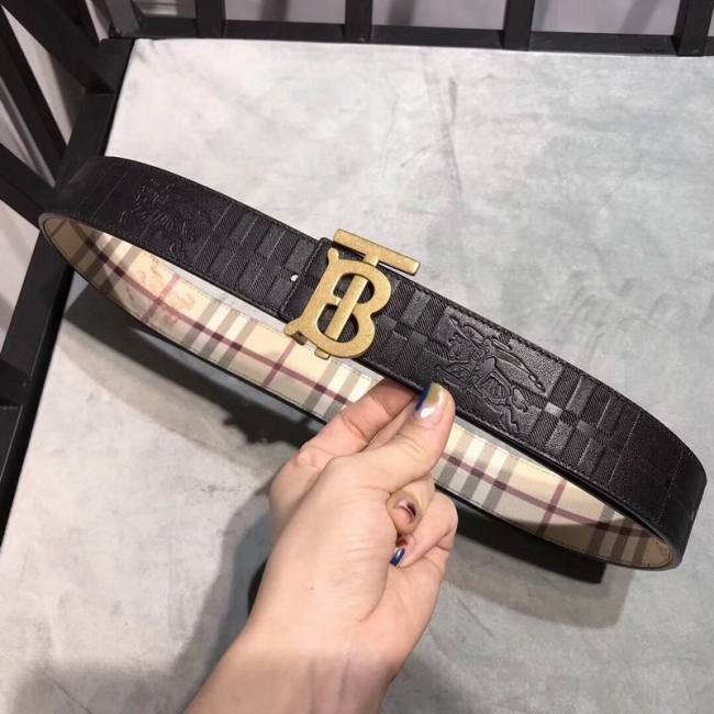 Super Perfect Quality Burberry Belts(100% Genuine Leather,steel buckle)-035