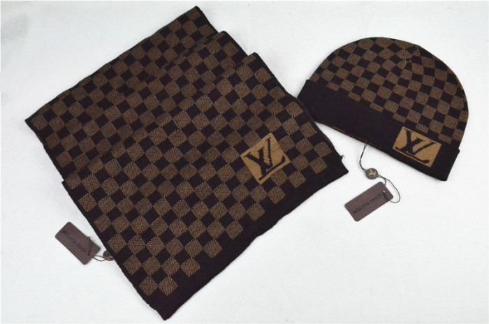 LV Wool Cap Scarf AAA-034