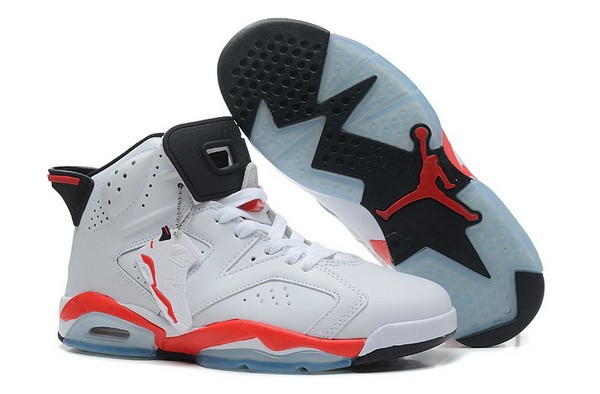 Jordan 6 shoes White Infrared AAA