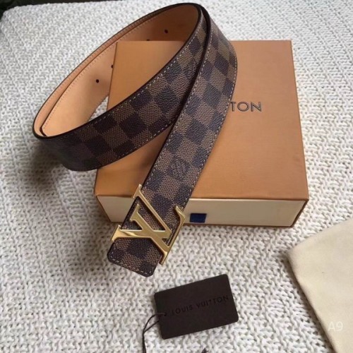 Super Perfect Quality LV Belts(100% Genuine Leather Steel Buckle)-2196