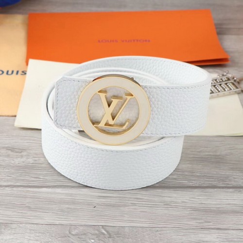 Super Perfect Quality LV Belts(100% Genuine Leather Steel Buckle)-2038