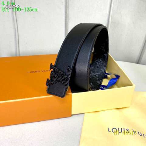 Super Perfect Quality LV Belts(100% Genuine Leather Steel Buckle)-2371