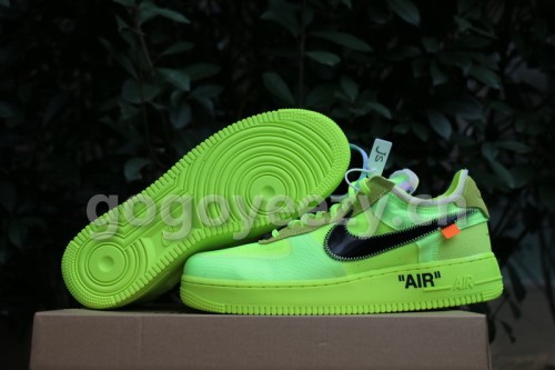 Authentic OFF-WHITE x Nike Air Force 1 “Volt” GS