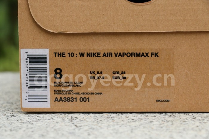 Authentic OFF-WHITE x Air VaporMax GS