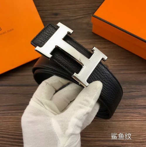 Super Perfect Quality Hermes Belts(100% Genuine Leather,Reversible Steel Buckle)-219