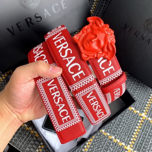 Super Perfect Quality Versace Belts(100% Genuine Leather,Steel Buckle)-142