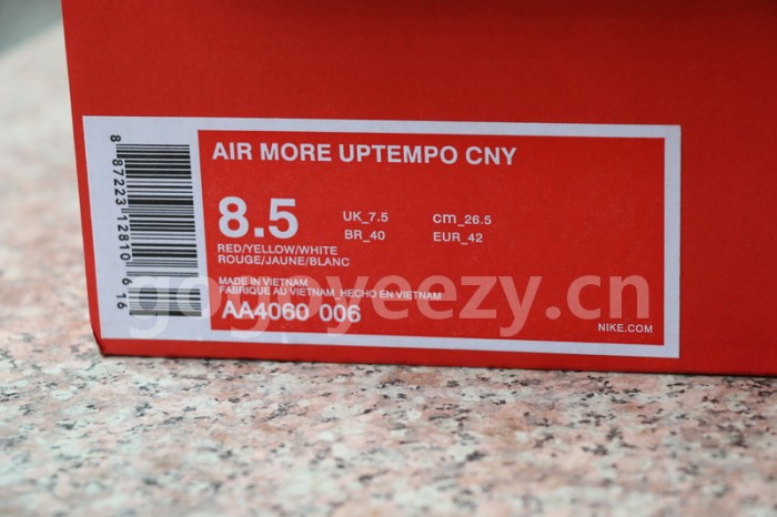 Authentic Nike Air More Uptempo CNY