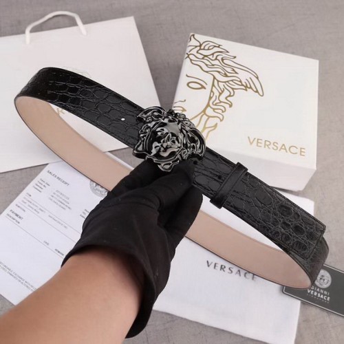 Super Perfect Quality Versace Belts(100% Genuine Leather,Steel Buckle)-330