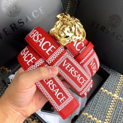 Super Perfect Quality Versace Belts(100% Genuine Leather,Steel Buckle)-144
