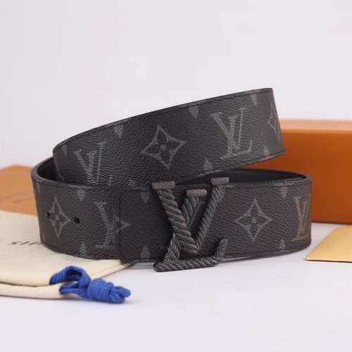 Super Perfect Quality LV Belts(100% Genuine Leather Steel Buckle)-1385