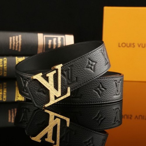 Super Perfect Quality LV Belts(100% Genuine Leather Steel Buckle)-2260