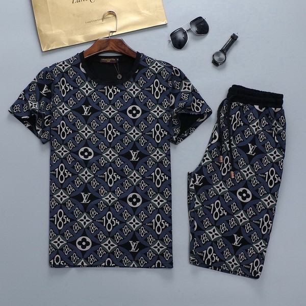 LV short sleeve men suit-085(M-XXXL)