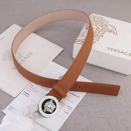 Super Perfect Quality Versace Belts(100% Genuine Leather,Steel Buckle)-170