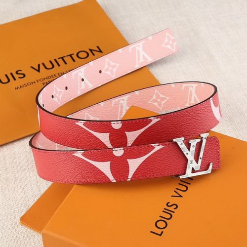 Super Perfect Quality LV women Belts(100% Genuine Leather,Steel Buckle)-204