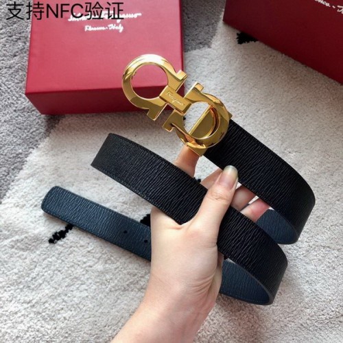 Super Perfect Quality Ferragamo Belts(100% Genuine Leather,steel Buckle)-1152