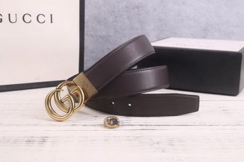 Super Perfect Quality G Belts(100% Genuine Leather,steel Buckle)-2431