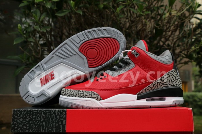 Authentic Air Jordan 3 “Red Cement”