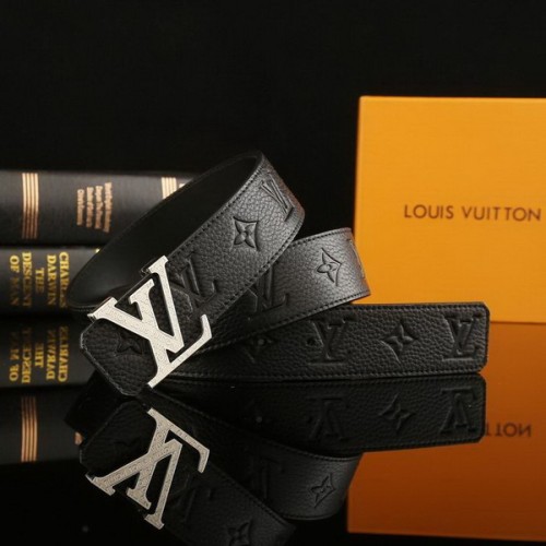 Super Perfect Quality LV Belts(100% Genuine Leather Steel Buckle)-2261