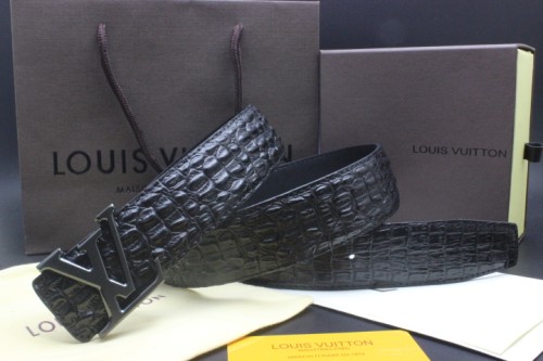 Super Perfect Quality LV Belts(100% Genuine Leather Steel Buckle)-2056