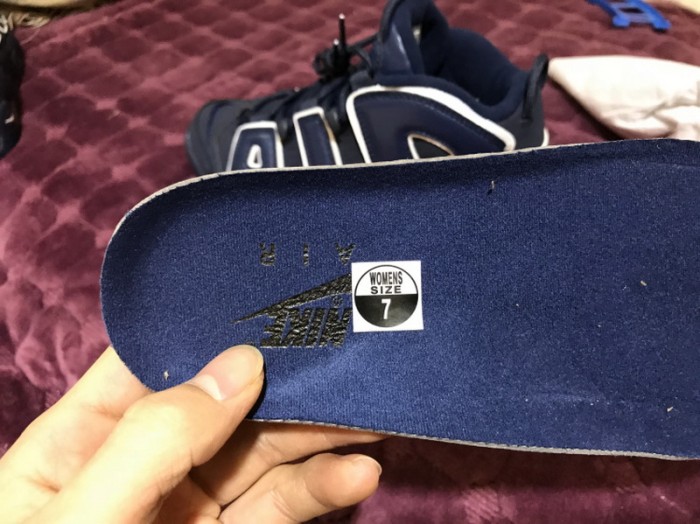 Authentic Nike Air More Uptempo Navy GS