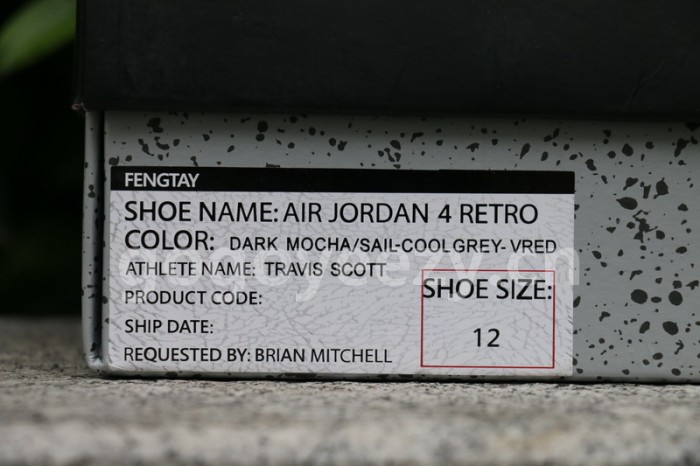 Authentic Travis Scott x Air Jordan 4 Grey