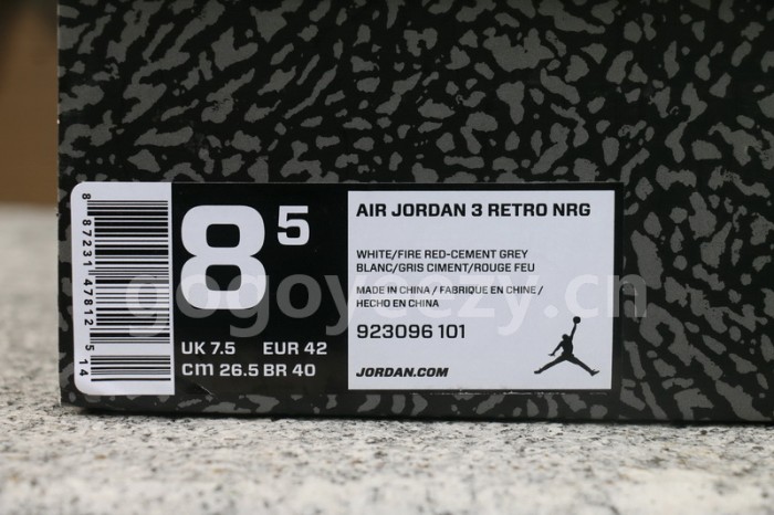 Authentic Air Jordan 3 NRG “Free Throw Line”