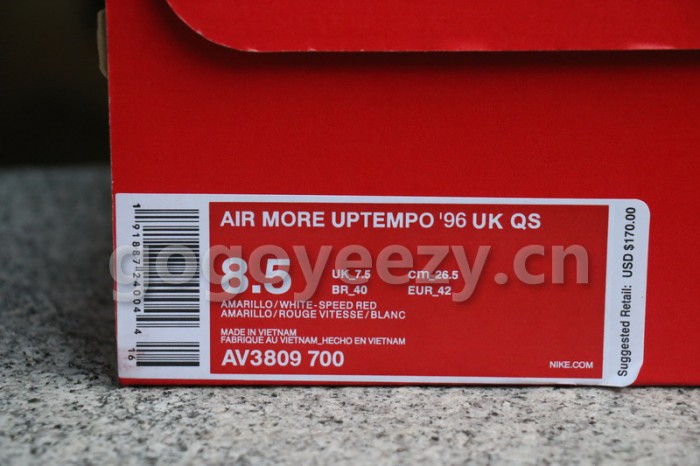 Authentic Nike Air More Uptempo'96 UK QS