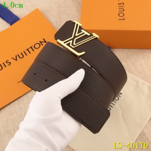 Super Perfect Quality LV Belts(100% Genuine Leather Steel Buckle)-1733