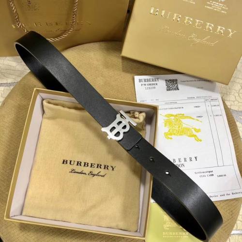 Super Perfect Quality Burberry Belts(100% Genuine Leather,steel buckle)-004