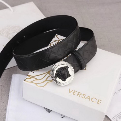 Super Perfect Quality Versace Belts(100% Genuine Leather,Steel Buckle)-484