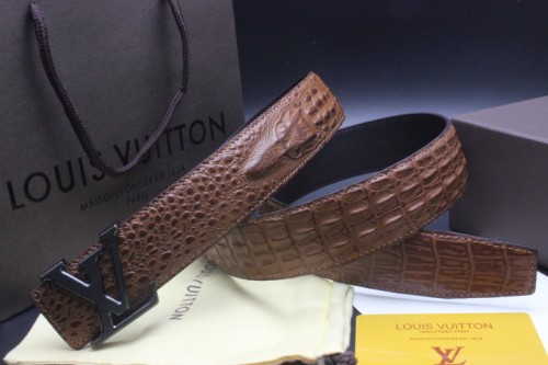 Super Perfect Quality LV Belts(100% Genuine Leather Steel Buckle)-2068