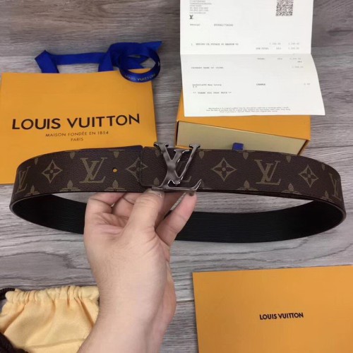 Super Perfect Quality LV Belts(100% Genuine Leather Steel Buckle)-1616